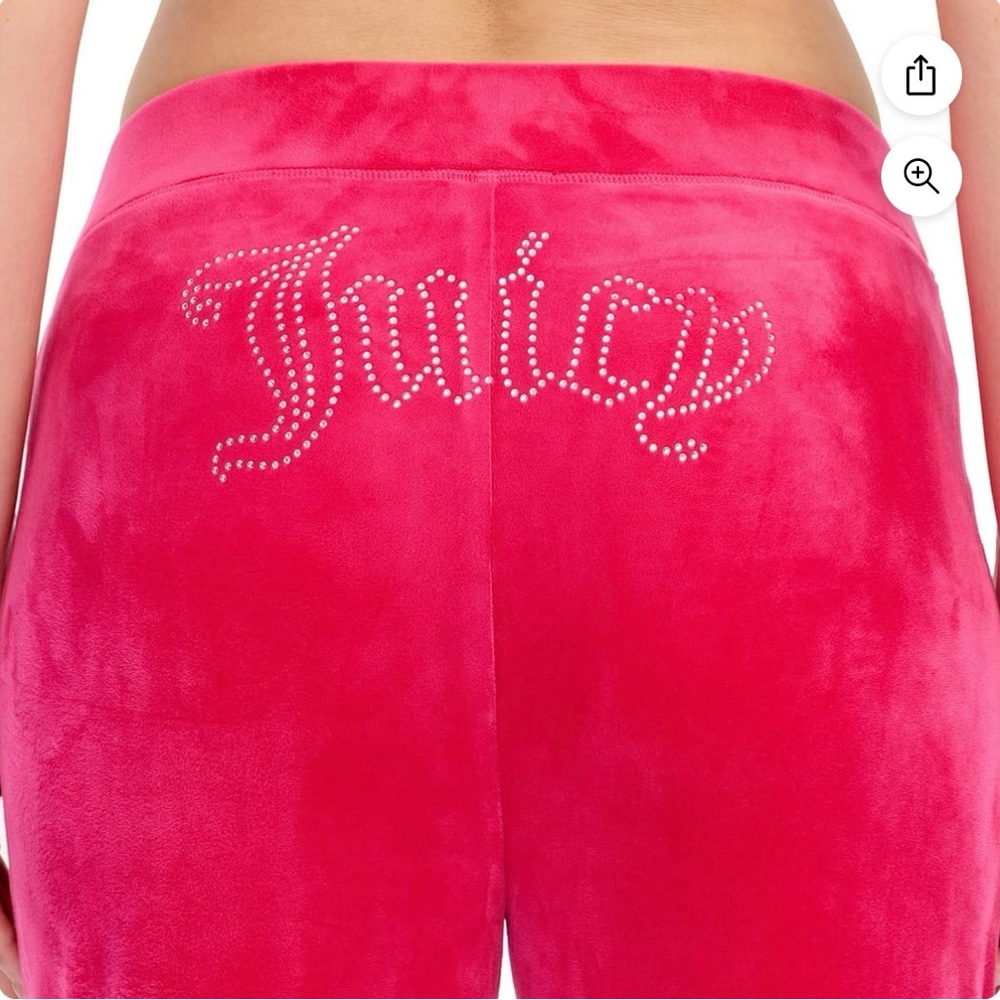XL Juicy Couture Women's Velour Pant Track Pants Rhinestone Logo NWT Y2K
